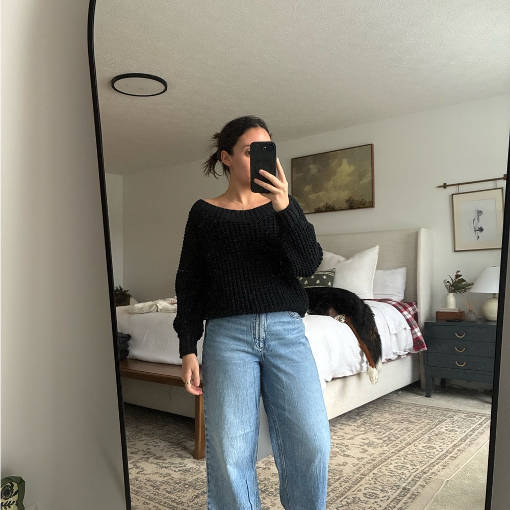 Abercrombie Black Crew Neck Sweater